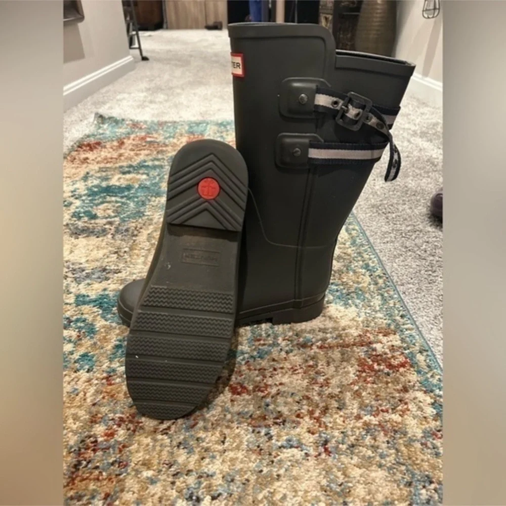 ✨Hunter Dark Gray Rain Boots with Buckle